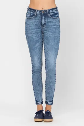 1, 3 & 22W ONLY Judy Blue: Acid Wash Skinny Jeans
