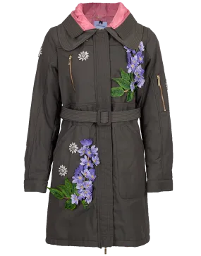 3-D Embroidered Parka