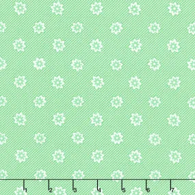 30's Playtime - Blooming Blossoms Aloe Yardage