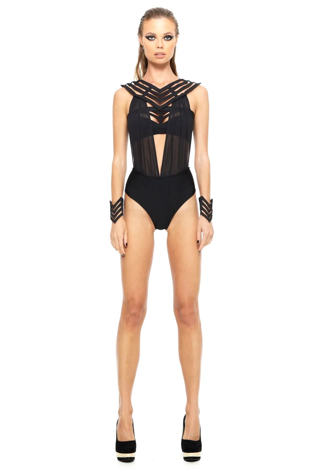 5D x Stellar Dust Hera One Piece - mesh top