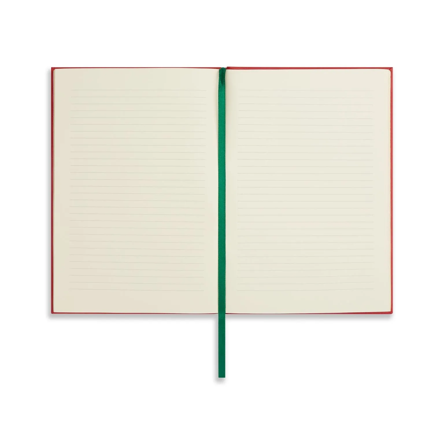 A5 Leather Bound Scarlet Red Notebook