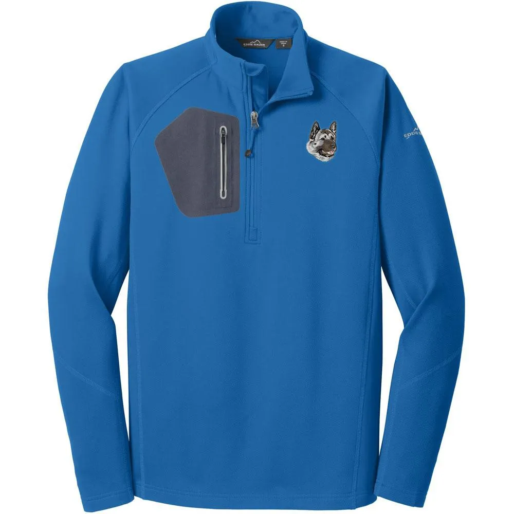 Akita Embroidered Eddie Bauer Mens Half Zip Performance Fleece