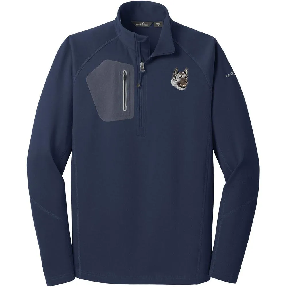 Akita Embroidered Eddie Bauer Mens Half Zip Performance Fleece