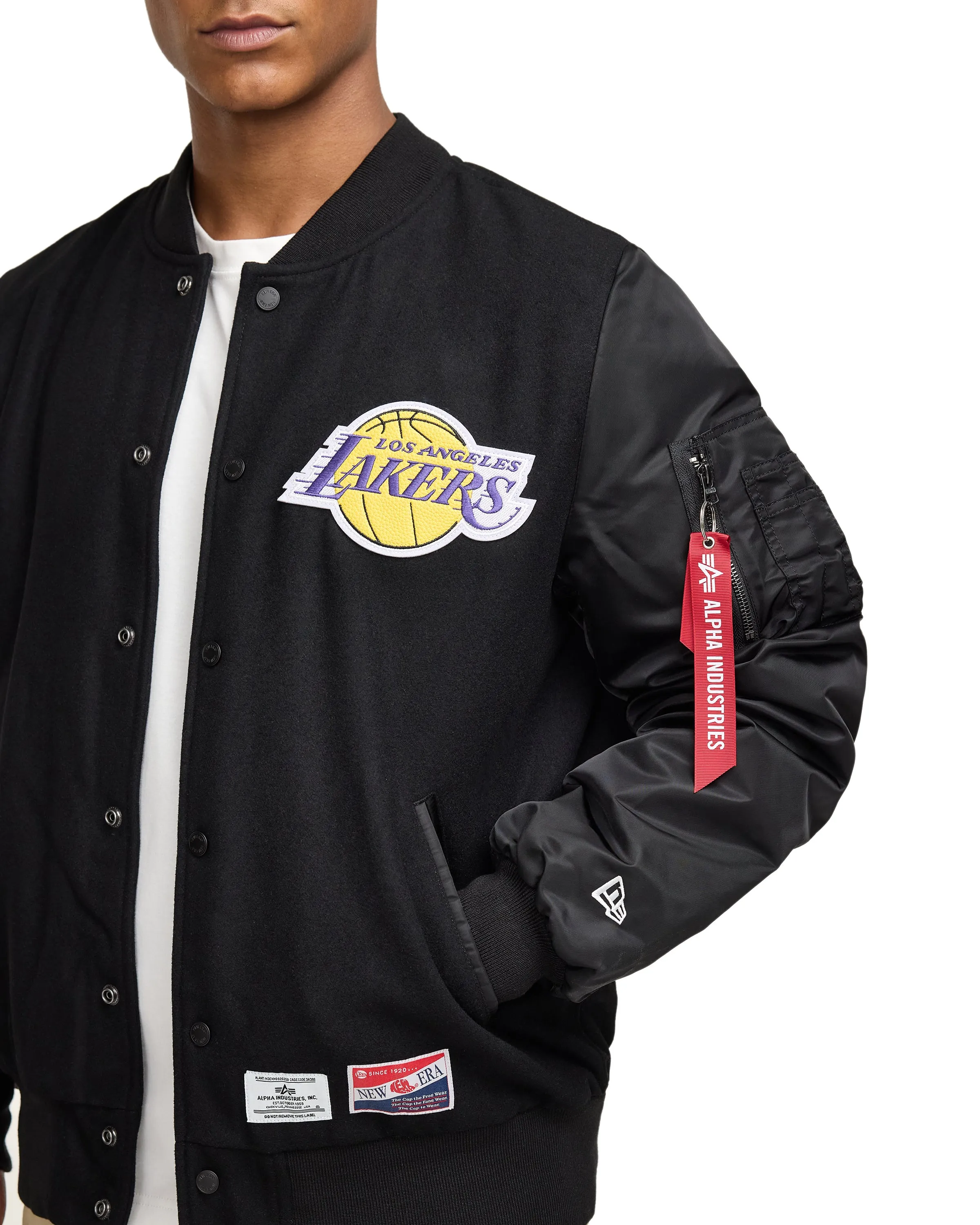 Alpha Industries x New York Knicks MA-1 Wool Varsity Jacket
