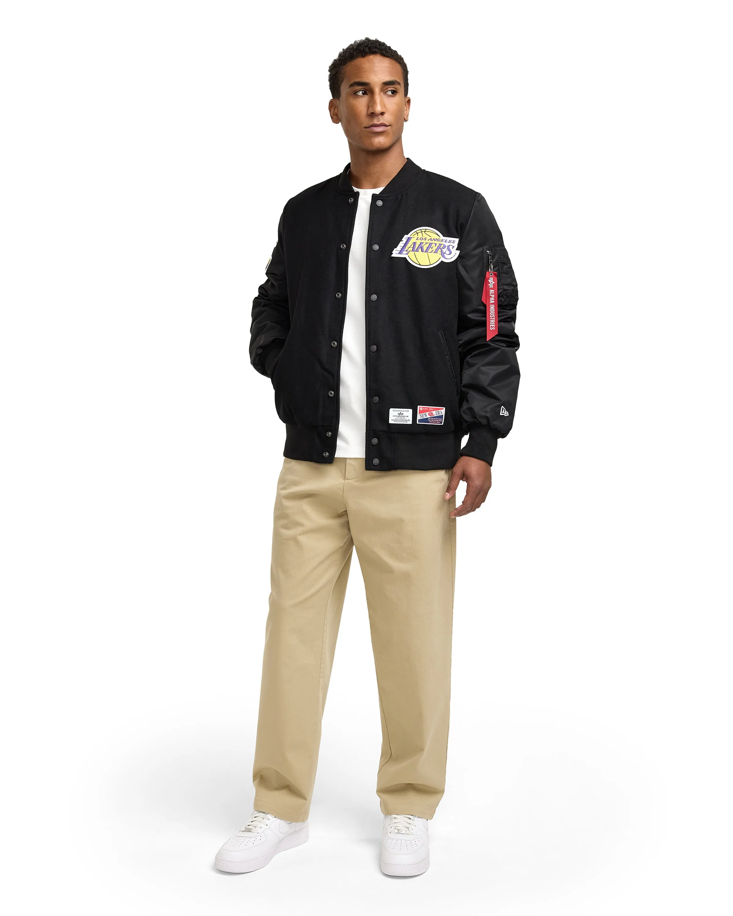 Alpha Industries x New York Knicks MA-1 Wool Varsity Jacket