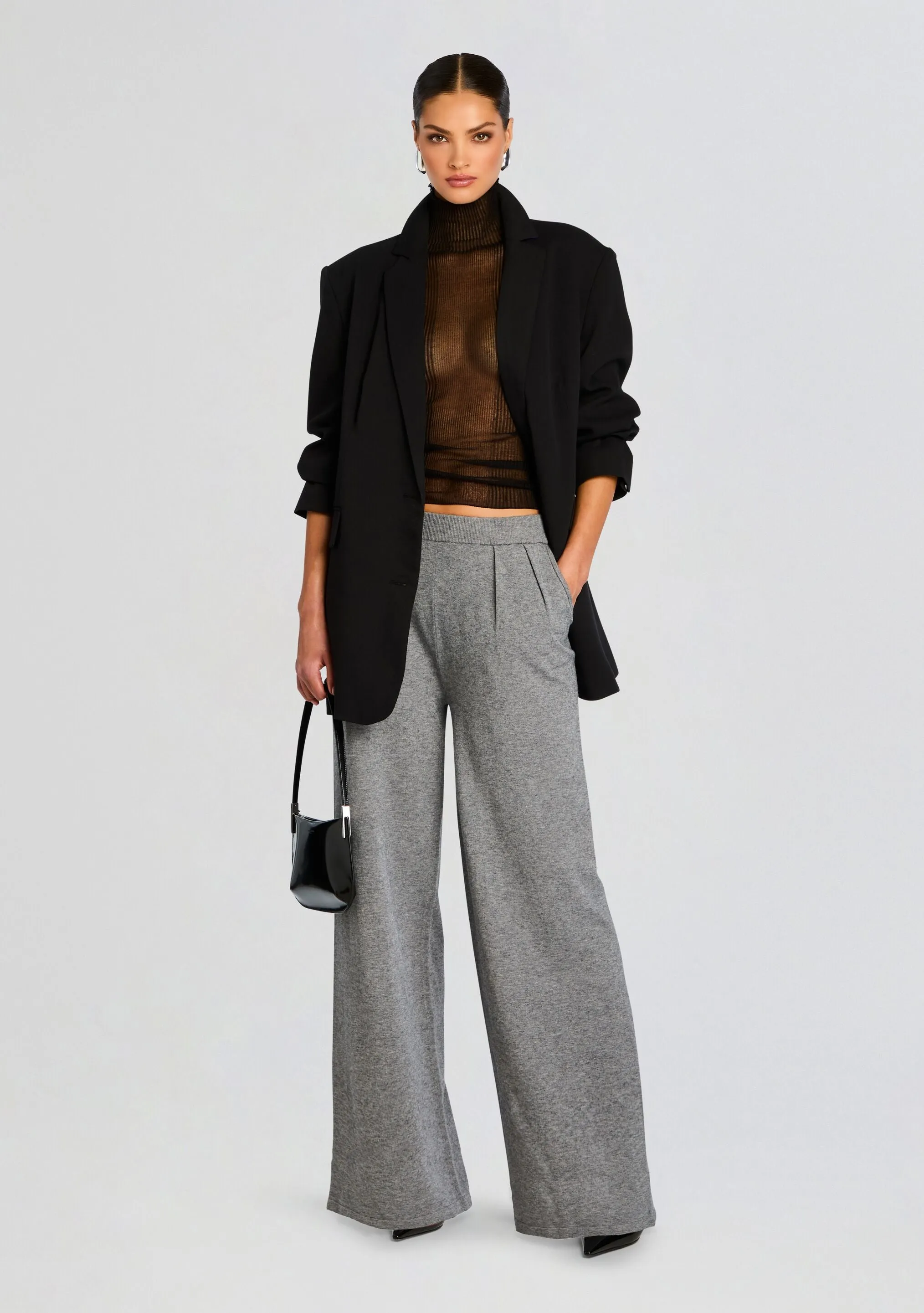 Alya Knit Pleated Trousers
