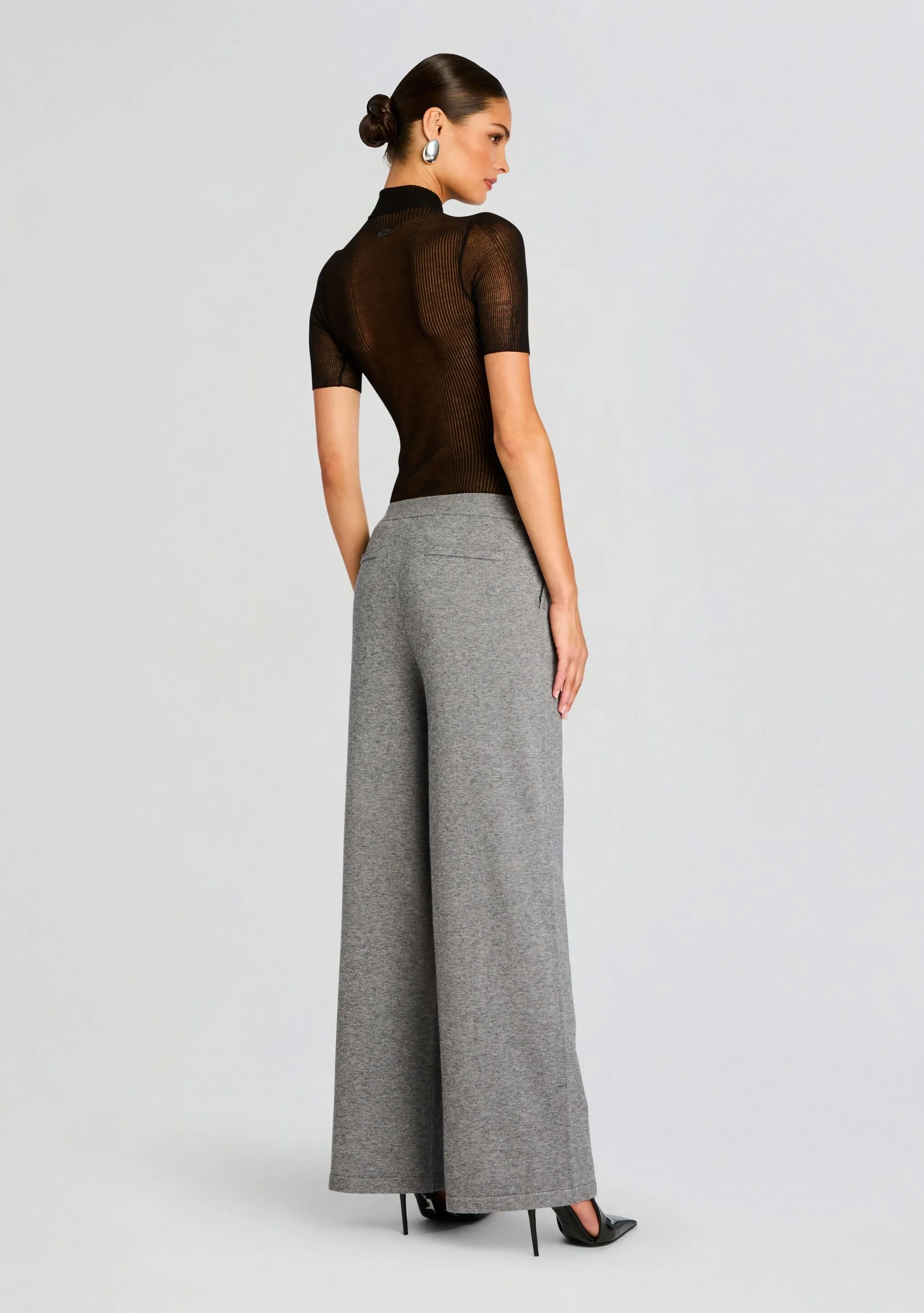 Alya Knit Pleated Trousers