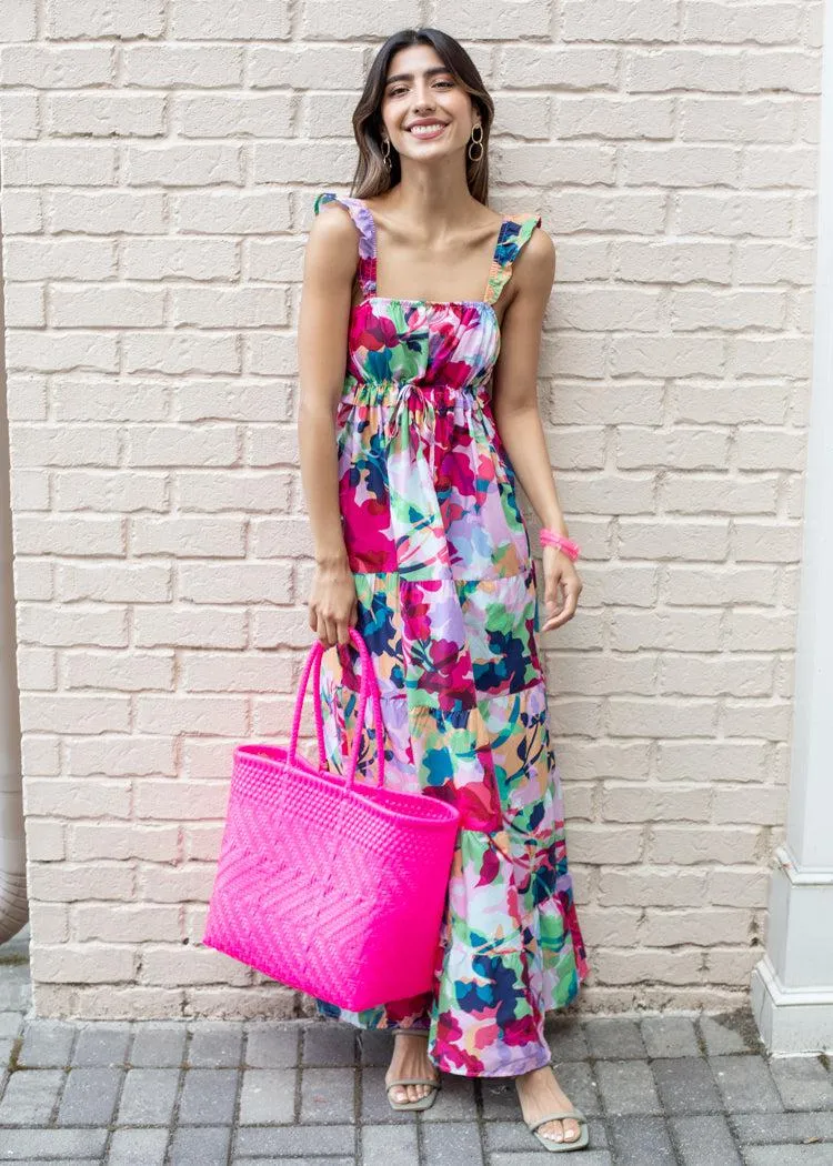 BB Dakota Vacay Bae Floral Print Maxi Dress-***FINAL SALE***