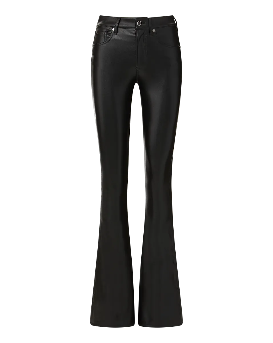 Beverly Vegan Leather Skinny-Flare Pant | Extended