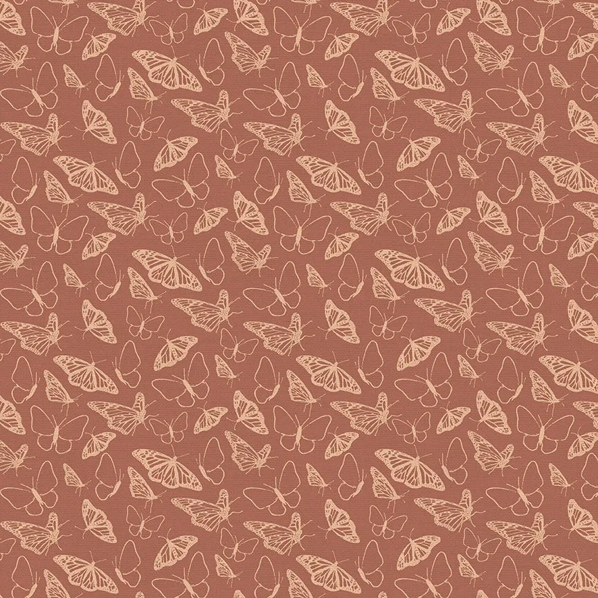 Butterfly Outline - Rust