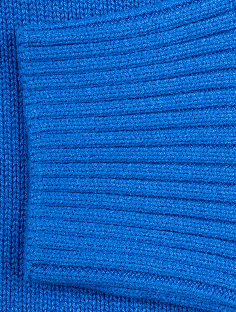 Casual Cotton Half-Zip Sweater Lapis Blue