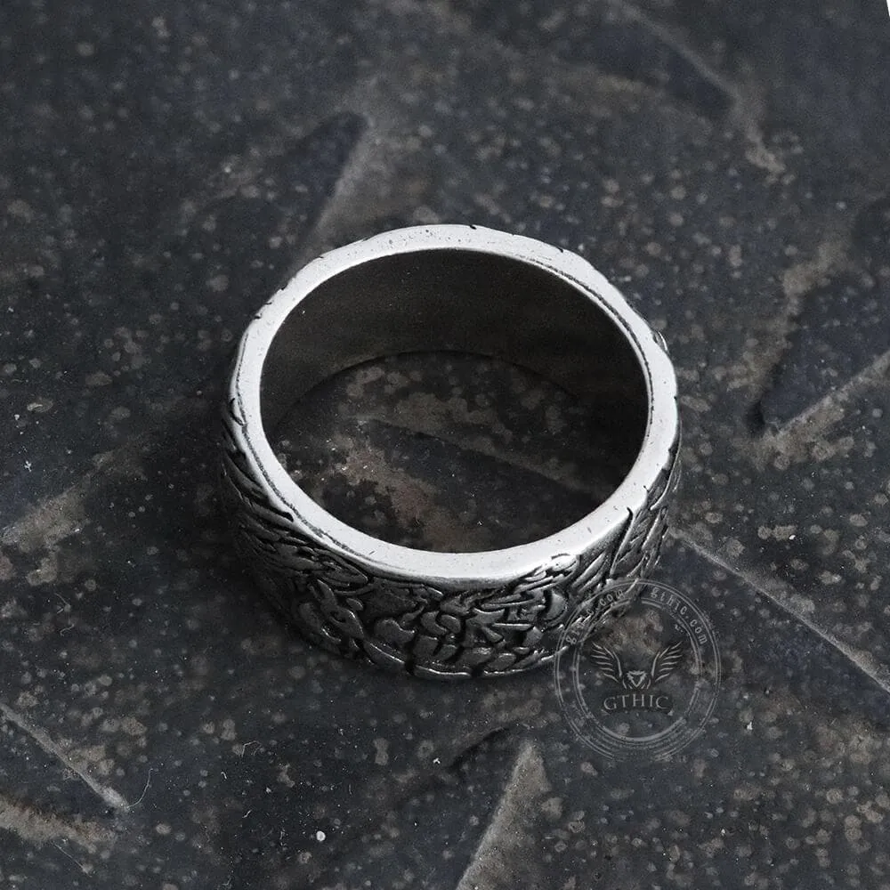 Cat In Flowers Alloy Ring