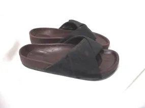 CELINE PARIS Flat Slip Slide Twist SANDAL SHOE 36 BLACK