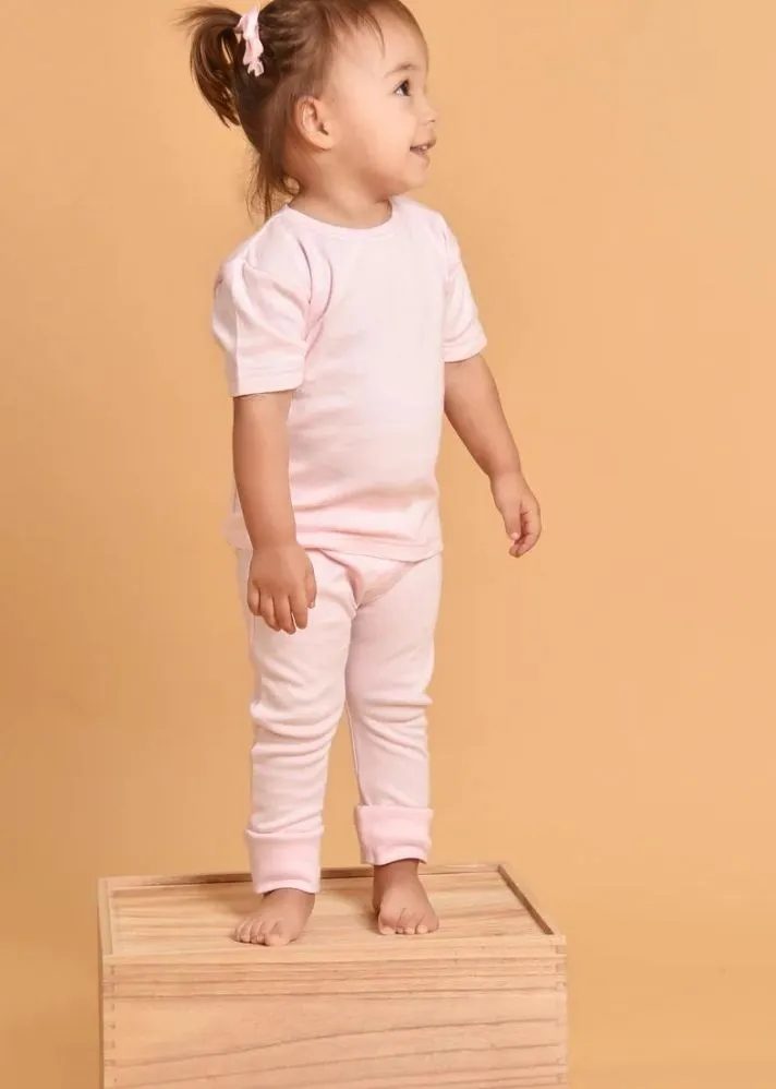 Cherry Blossom Pink Organic 2-Piece Pjs Set