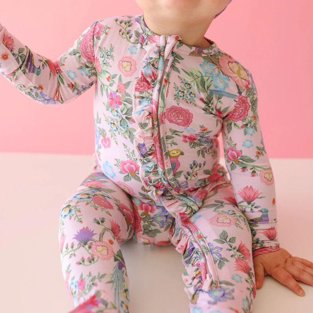 Christine Footie Ruffled Zippered One Piece