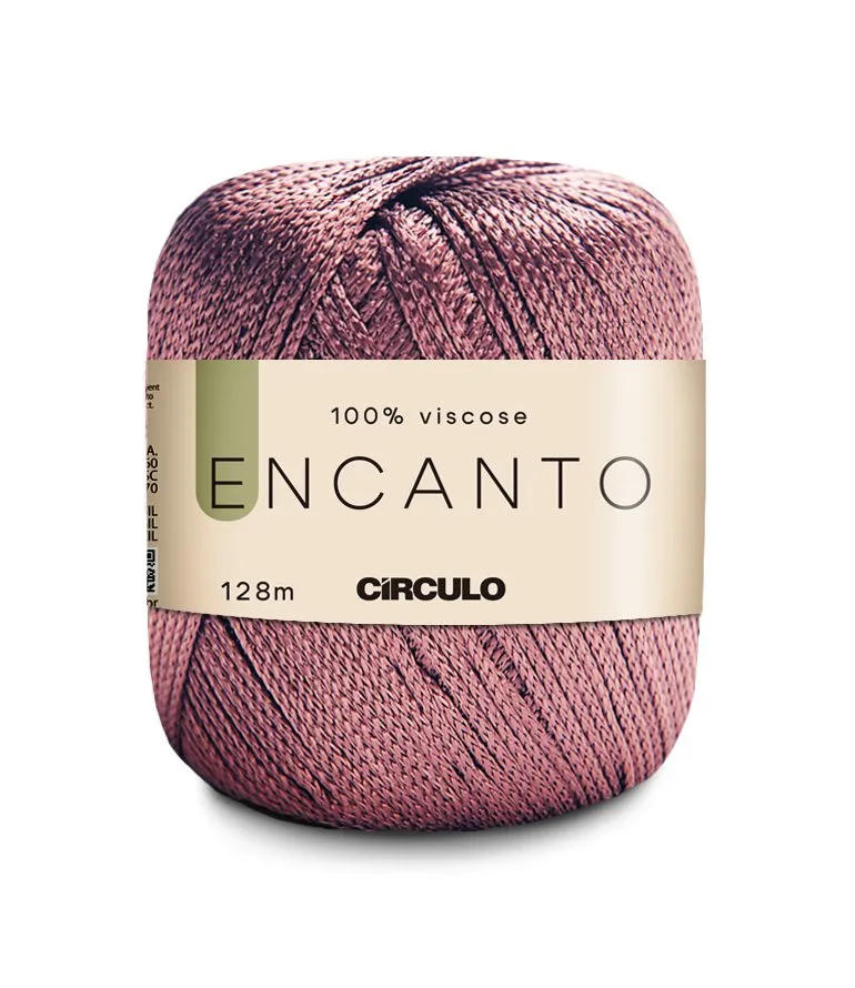 Circulo Encanto 100% Viscose Yarn for Crochet and Knitting, 128m/100g Luxurious Shine & Versatility