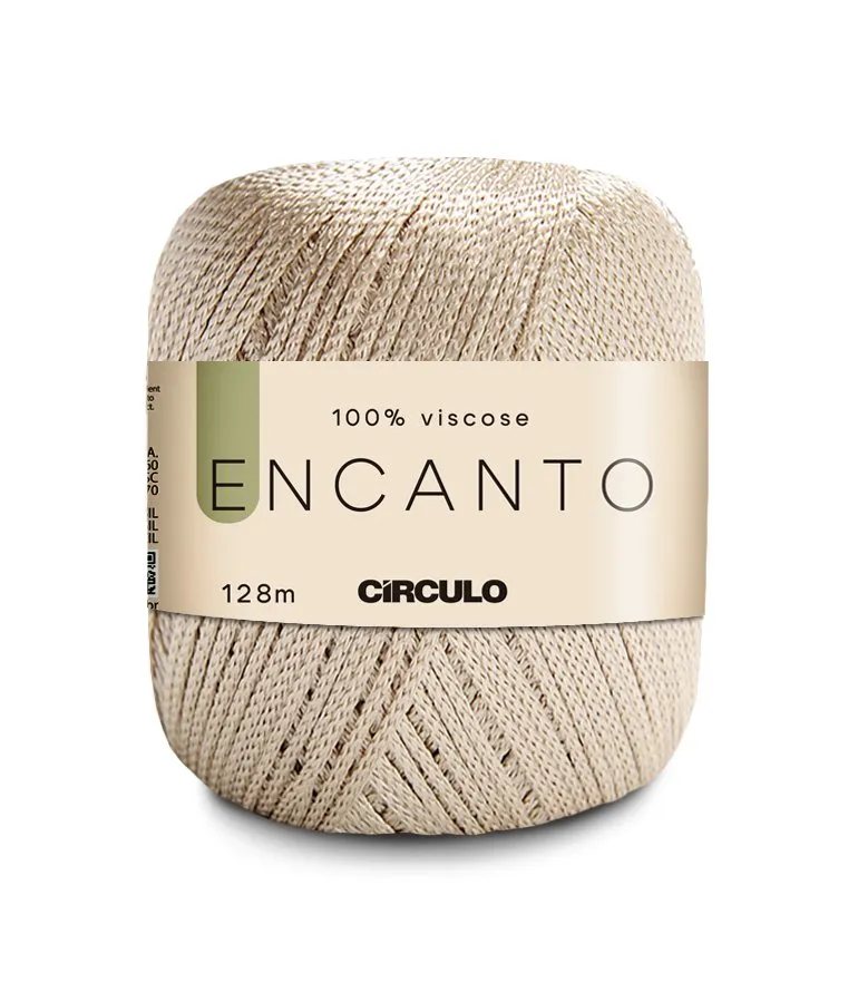 Circulo Encanto 100% Viscose Yarn for Crochet and Knitting, 128m/100g Luxurious Shine & Versatility