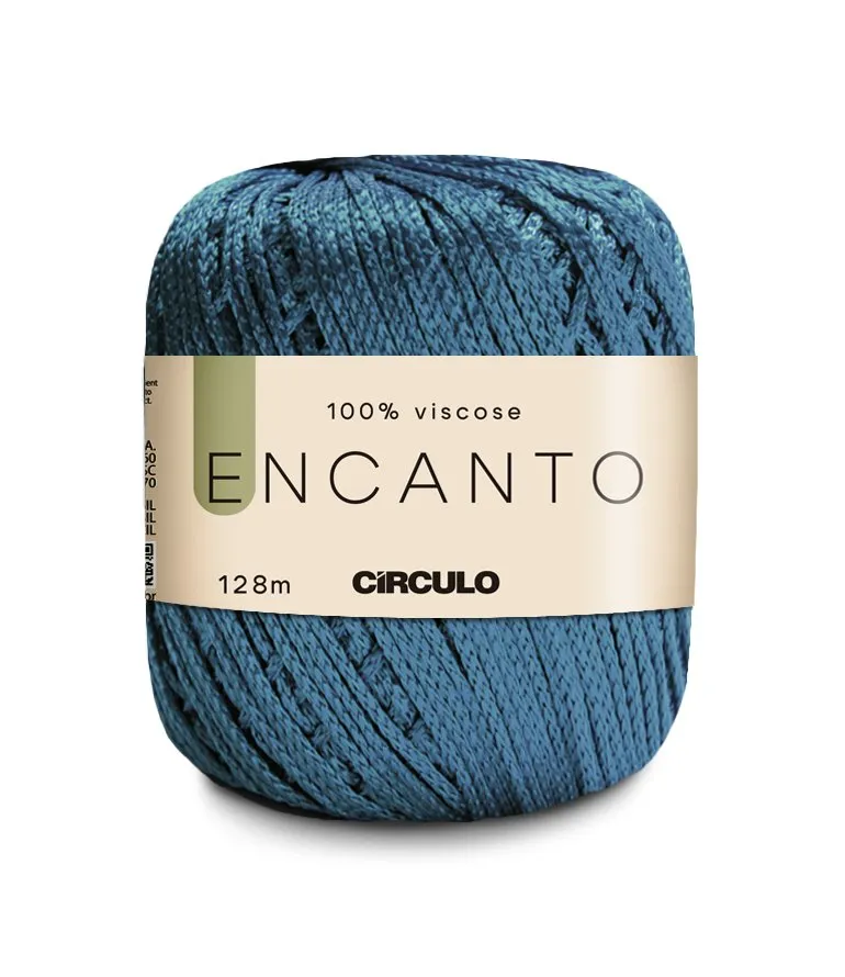 Circulo Encanto 100% Viscose Yarn for Crochet and Knitting, 128m/100g Luxurious Shine & Versatility