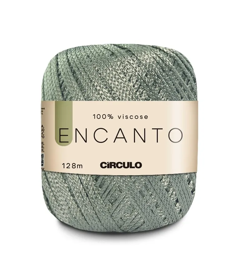 Circulo Encanto 100% Viscose Yarn for Crochet and Knitting, 128m/100g Luxurious Shine & Versatility