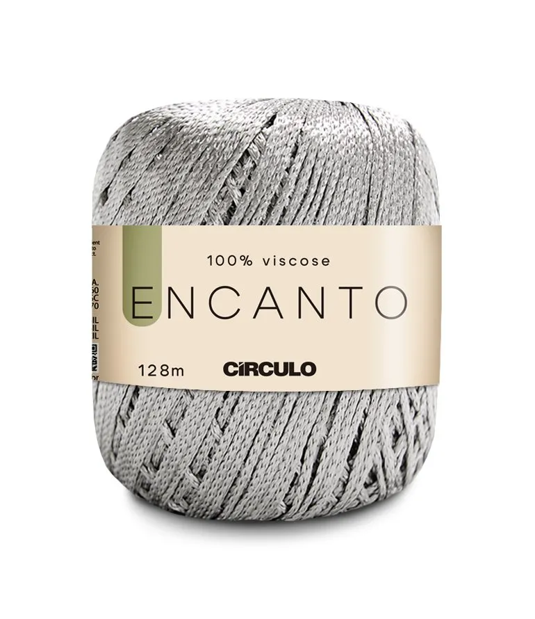 Circulo Encanto 100% Viscose Yarn for Crochet and Knitting, 128m/100g Luxurious Shine & Versatility