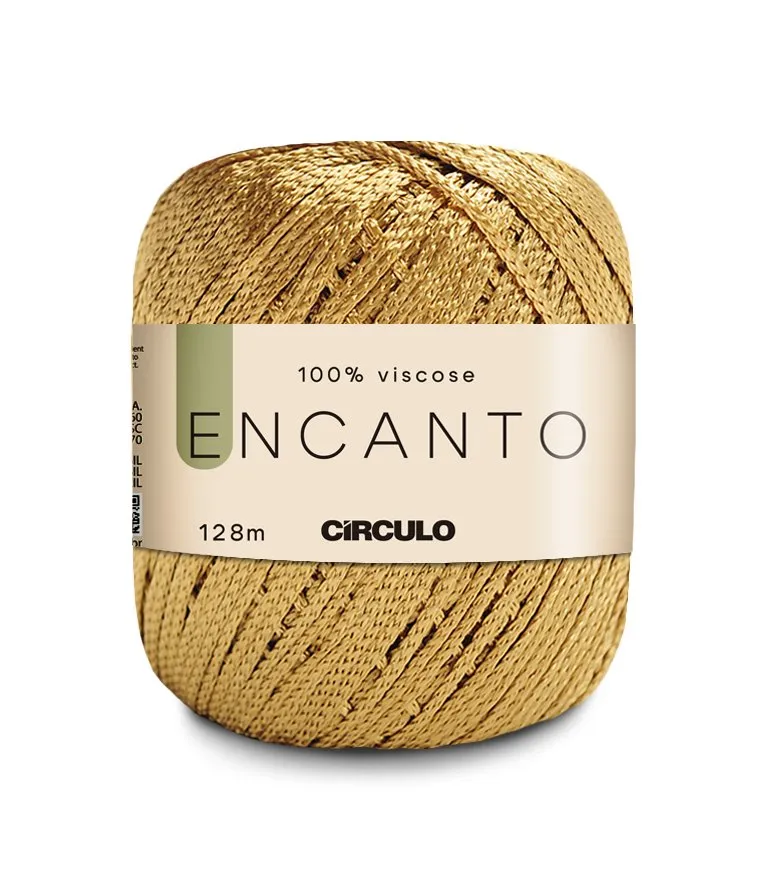 Circulo Encanto 100% Viscose Yarn for Crochet and Knitting, 128m/100g Luxurious Shine & Versatility