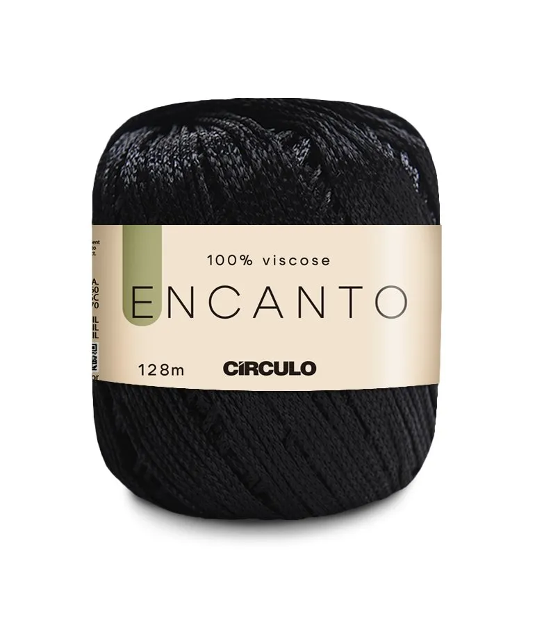 Circulo Encanto 100% Viscose Yarn for Crochet and Knitting, 128m/100g Luxurious Shine & Versatility