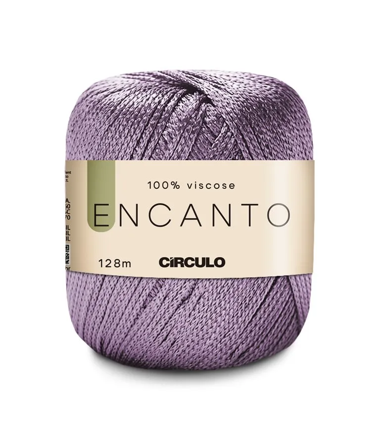 Circulo Encanto 100% Viscose Yarn for Crochet and Knitting, 128m/100g Luxurious Shine & Versatility