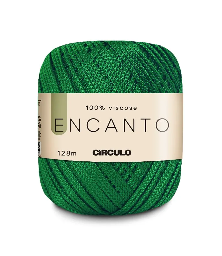 Circulo Encanto 100% Viscose Yarn for Crochet and Knitting, 128m/100g Luxurious Shine & Versatility
