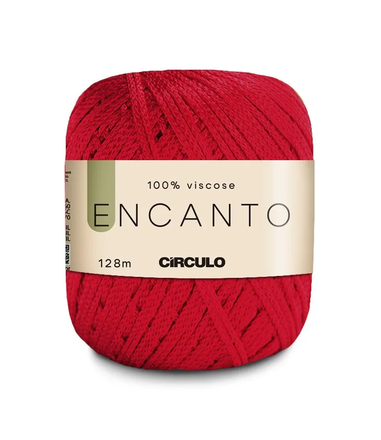 Circulo Encanto 100% Viscose Yarn for Crochet and Knitting, 128m/100g Luxurious Shine & Versatility