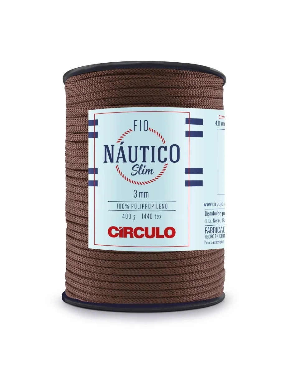 Circulo Fio Nautico Slim 3mm Yarn for Crocheting, 278m/400g