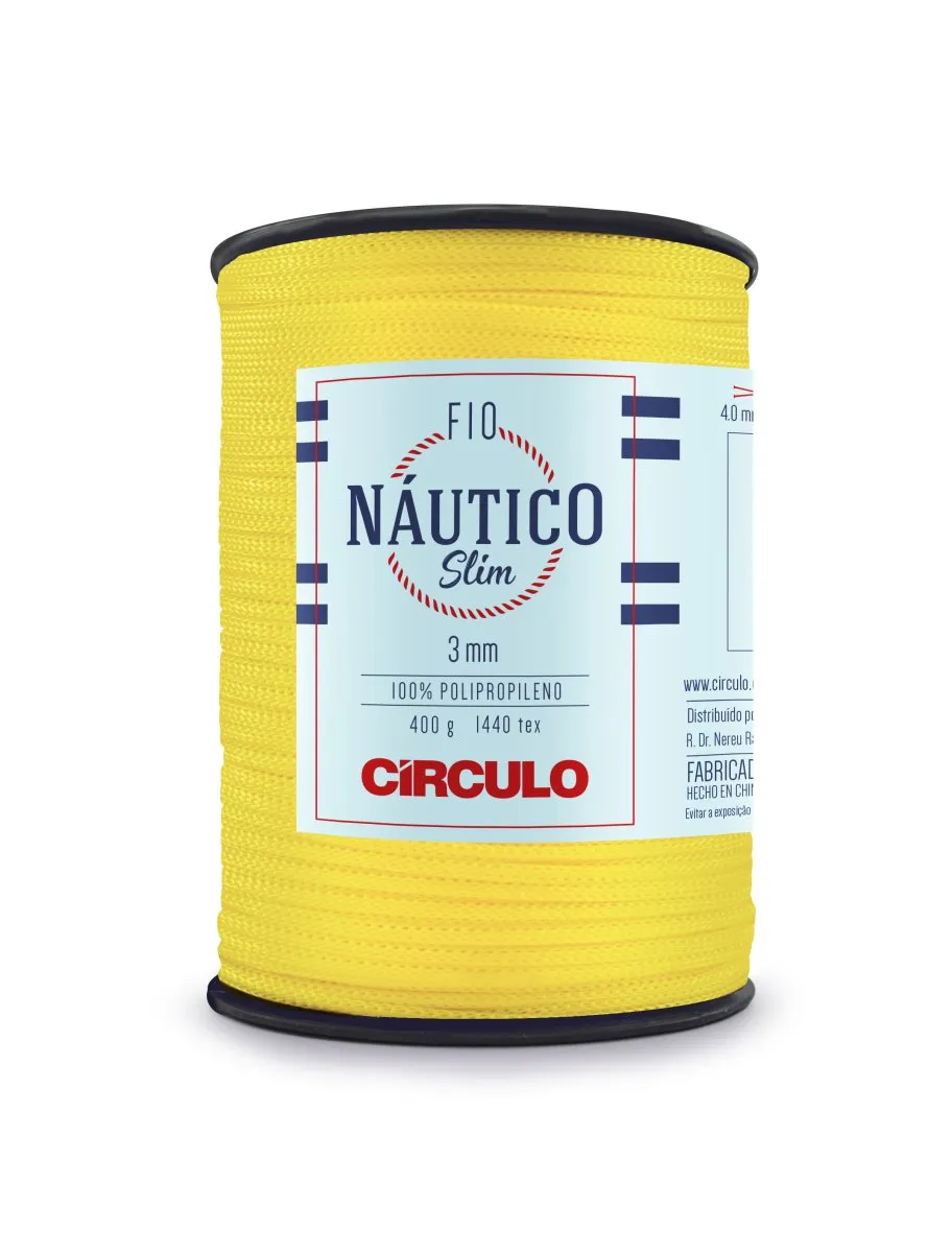 Circulo Fio Nautico Slim 3mm Yarn for Crocheting, 278m/400g