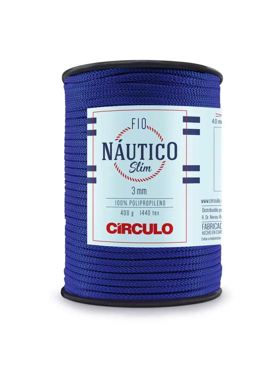 Circulo Fio Nautico Slim 3mm Yarn for Crocheting, 278m/400g