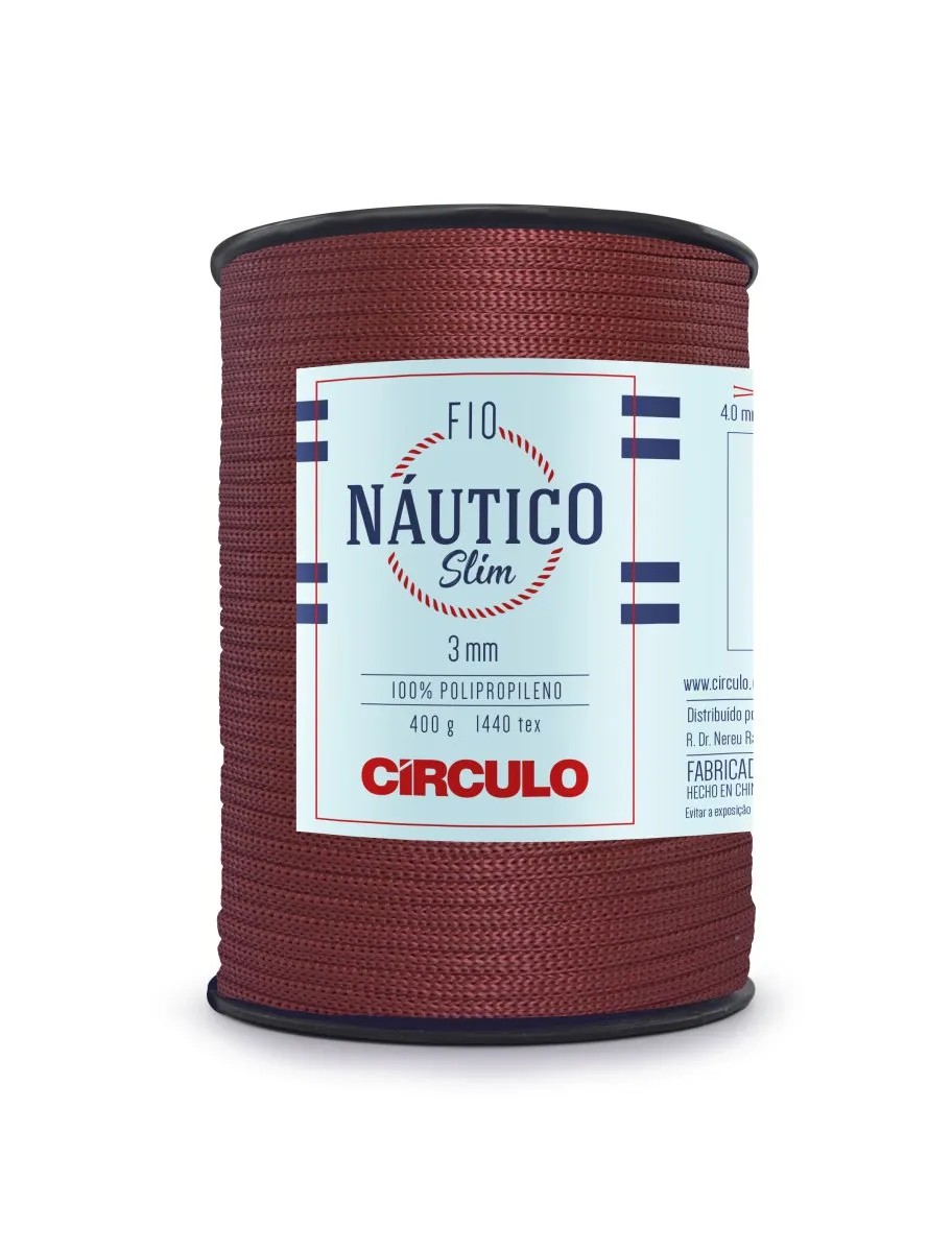Circulo Fio Nautico Slim 3mm Yarn for Crocheting, 278m/400g