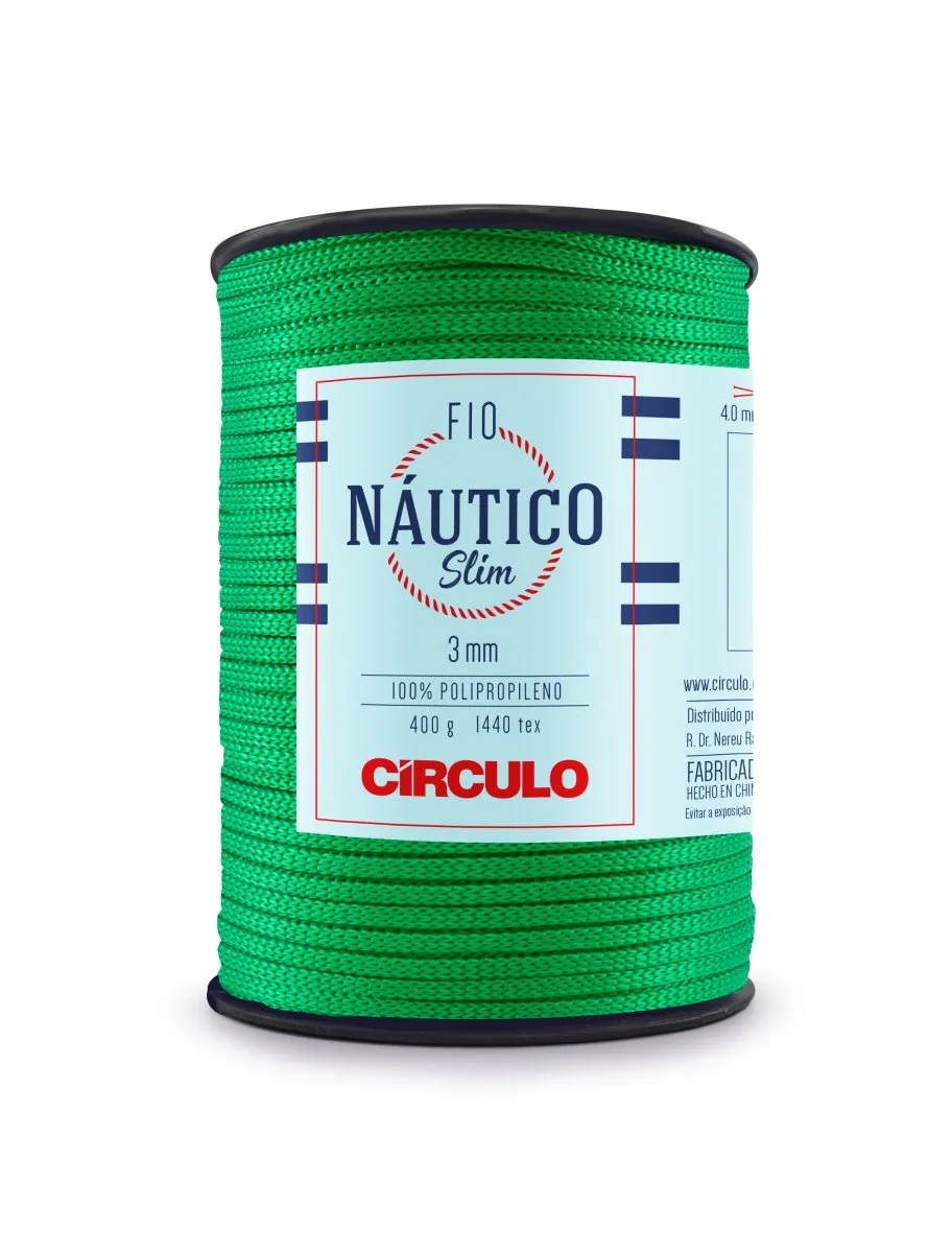Circulo Fio Nautico Slim 3mm Yarn for Crocheting, 278m/400g