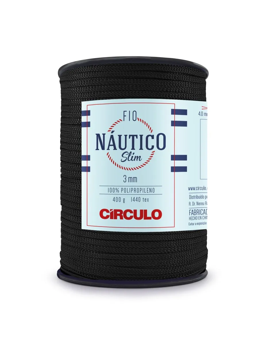 Circulo Fio Nautico Slim 3mm Yarn for Crocheting, 278m/400g