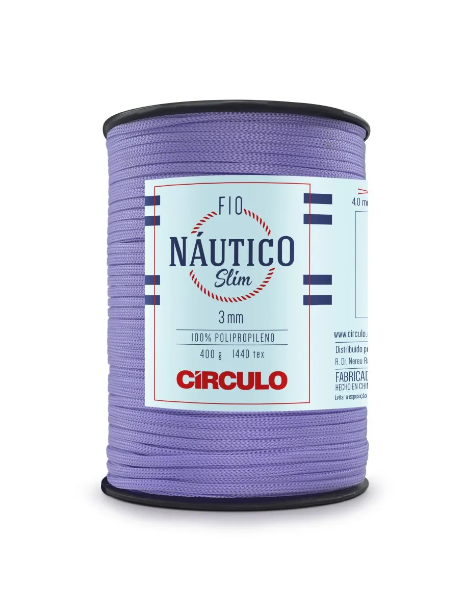 Circulo Fio Nautico Slim 3mm Yarn for Crocheting, 278m/400g