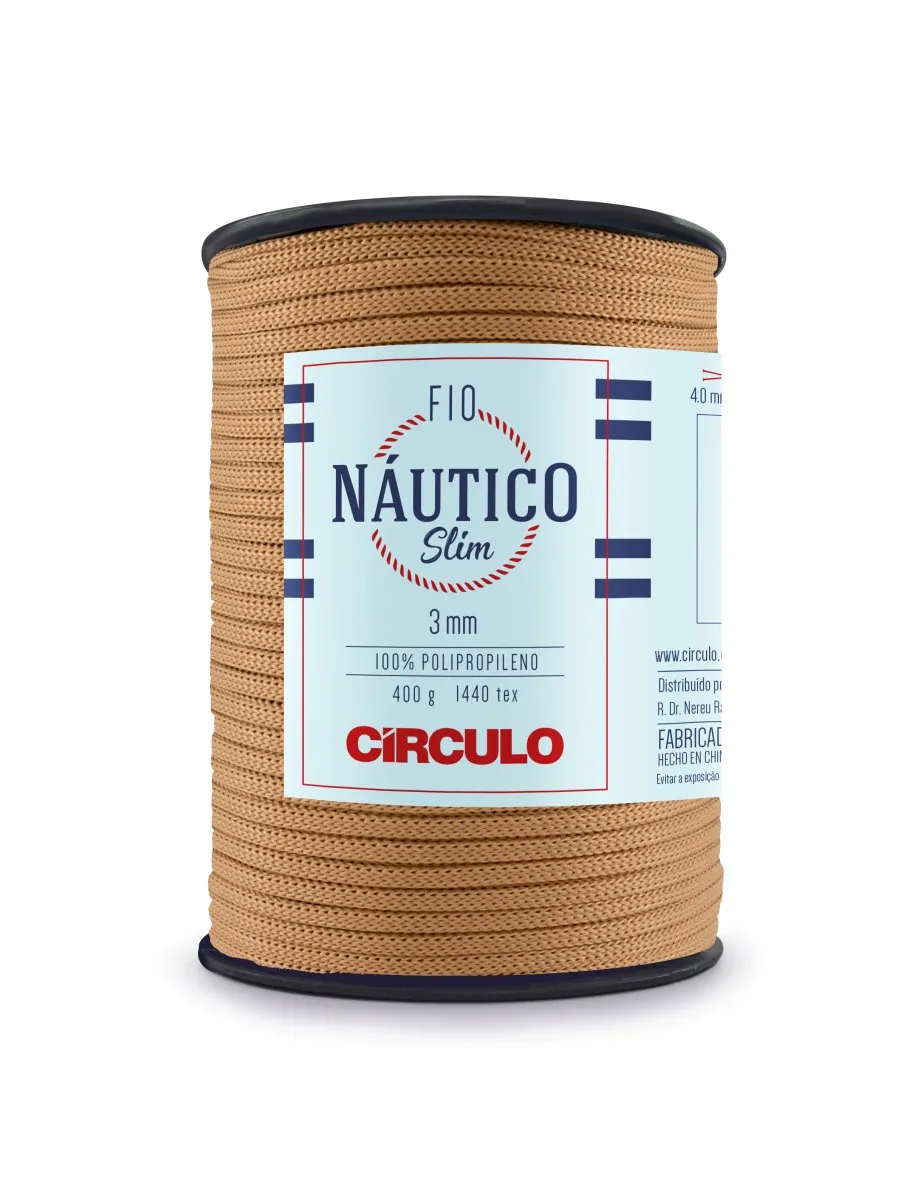 Circulo Fio Nautico Slim 3mm Yarn for Crocheting, 278m/400g