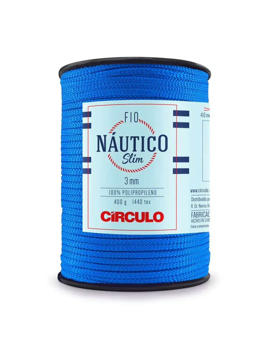 Circulo Fio Nautico Slim 3mm Yarn for Crocheting, 278m/400g