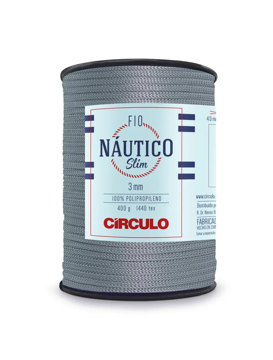 Circulo Fio Nautico Slim 3mm Yarn for Crocheting, 278m/400g