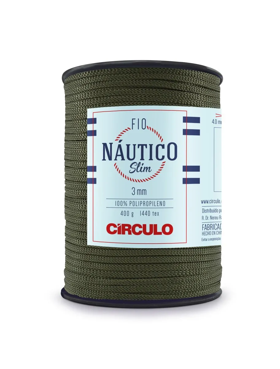 Circulo Fio Nautico Slim 3mm Yarn for Crocheting, 278m/400g