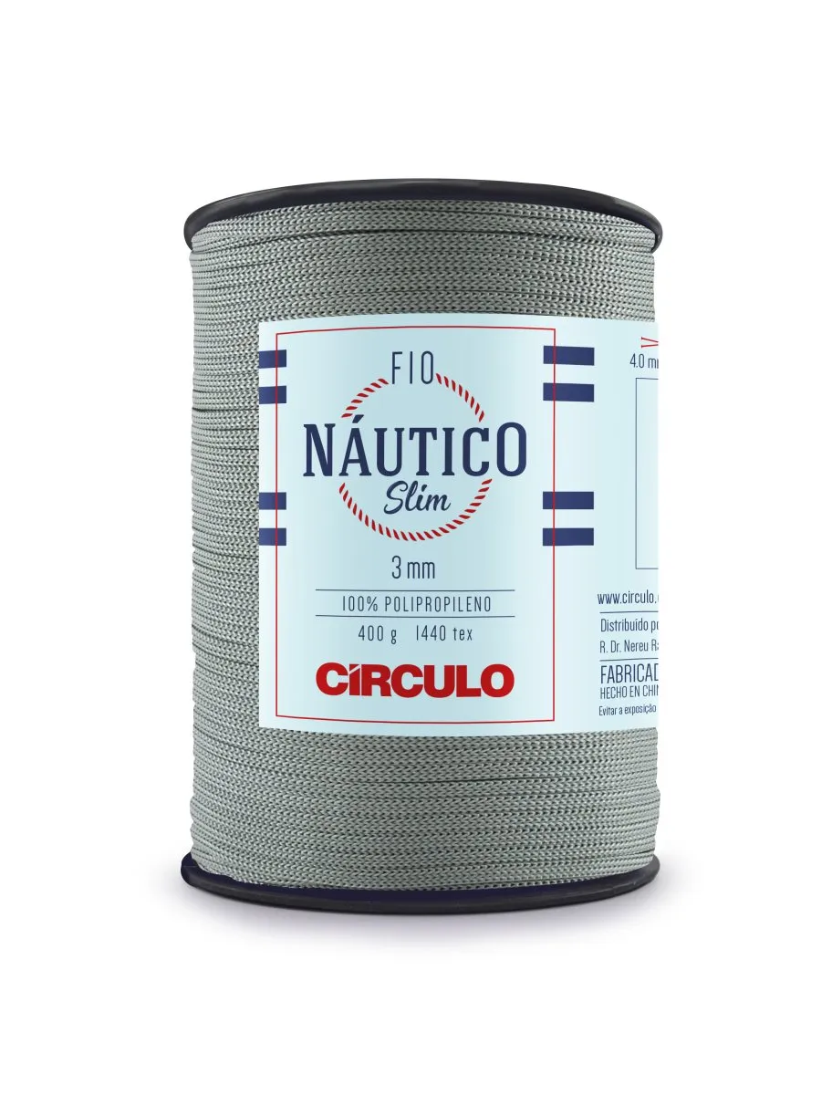 Circulo Fio Nautico Slim 3mm Yarn for Crocheting, 278m/400g