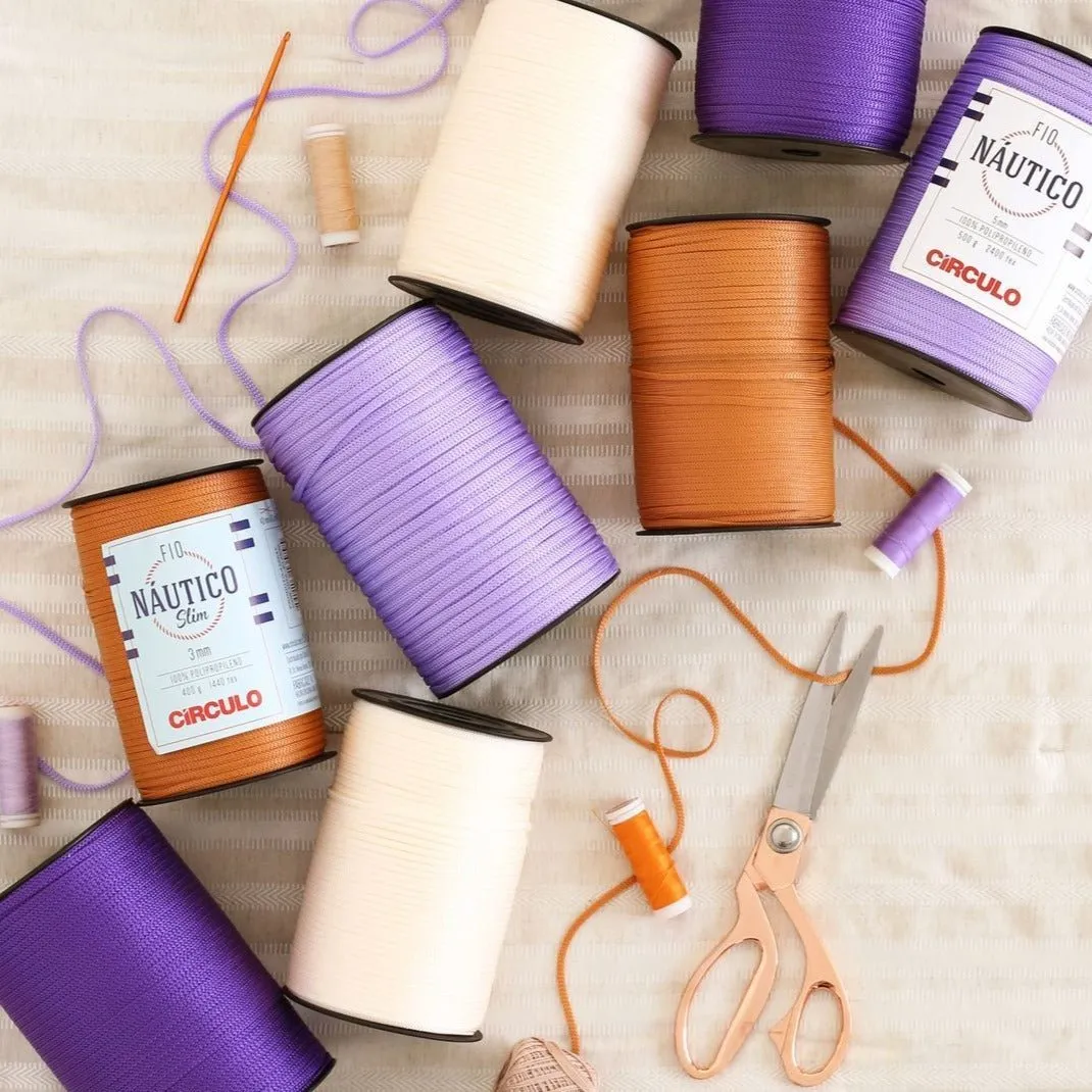 Circulo Fio Nautico Slim 3mm Yarn for Crocheting, 278m/400g