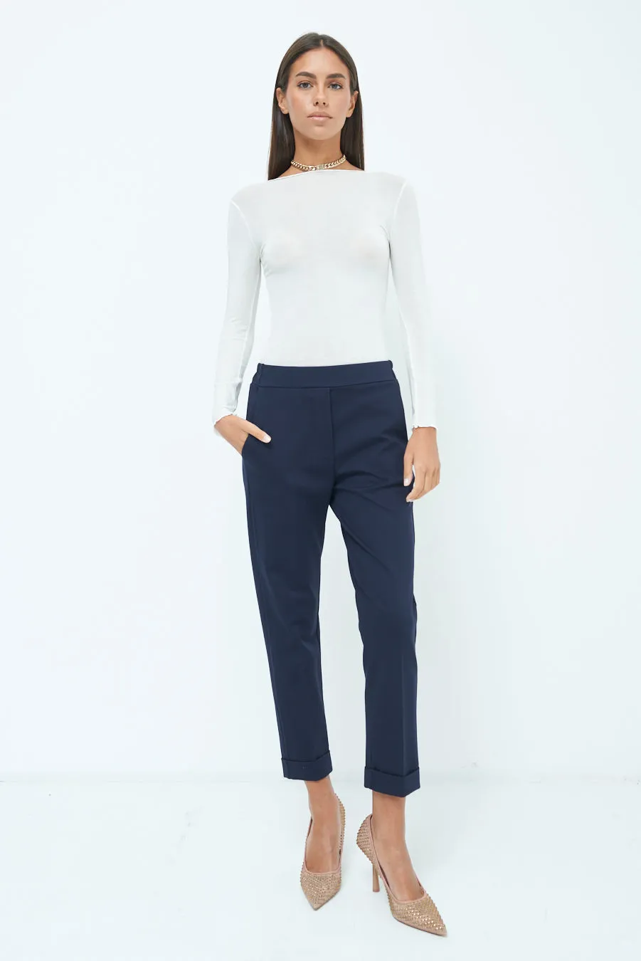 Classic tailored ankle pants wholesale