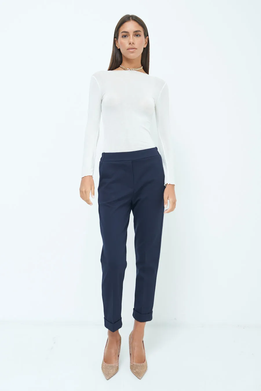 Classic tailored ankle pants wholesale