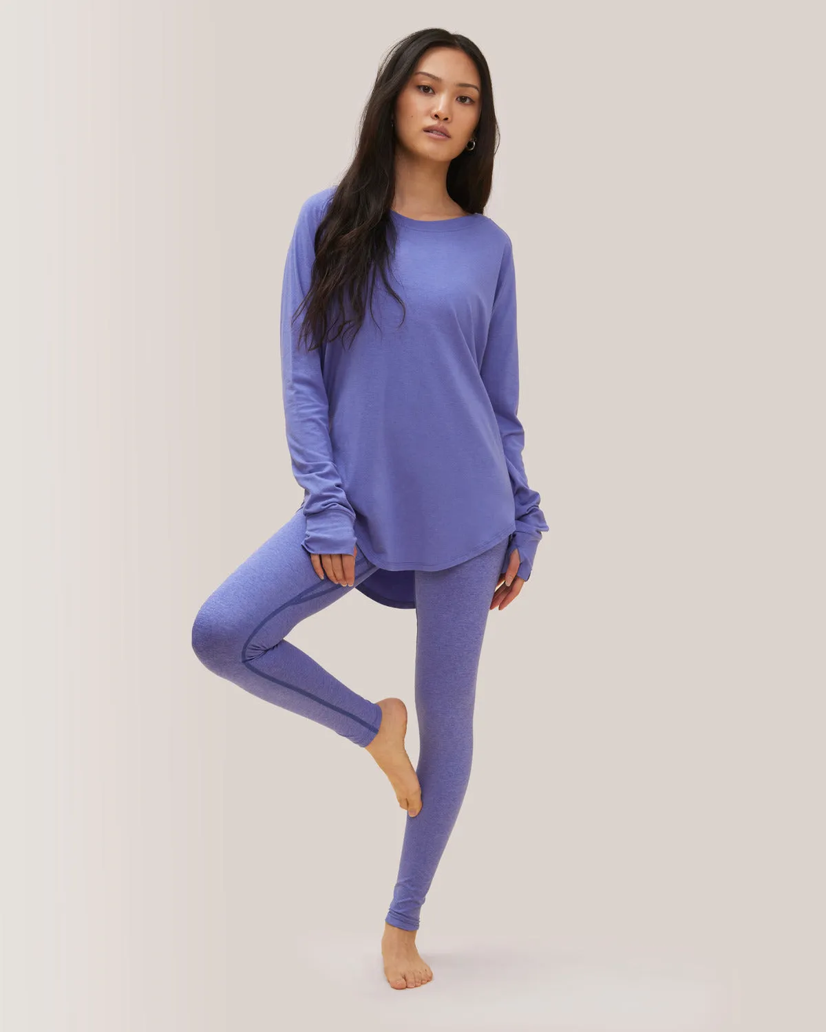 Cozy Long Sleeve Shirt - Iris