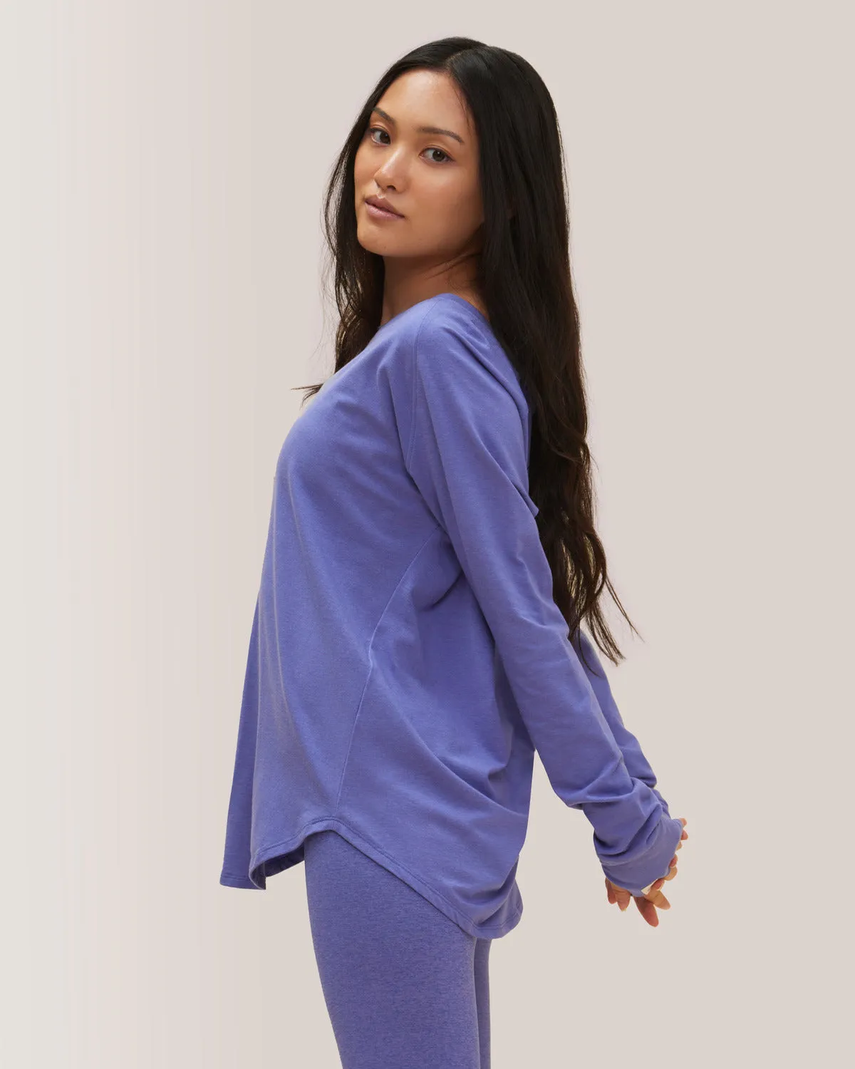 Cozy Long Sleeve Shirt - Iris