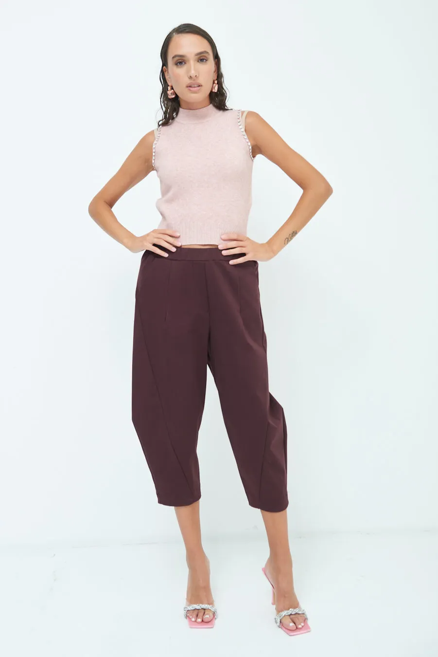 Cropped balloon pants wholesale