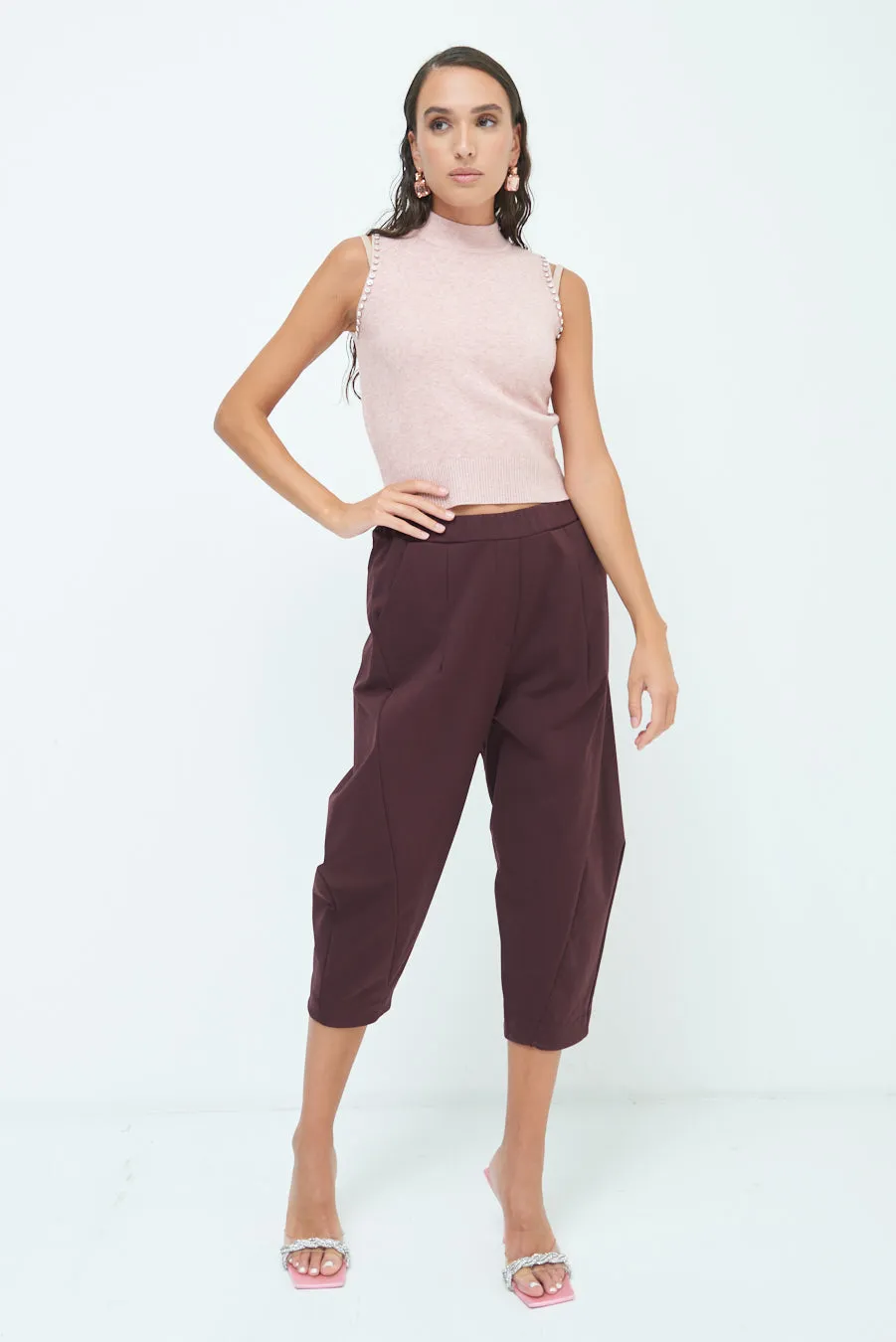 Cropped balloon pants wholesale