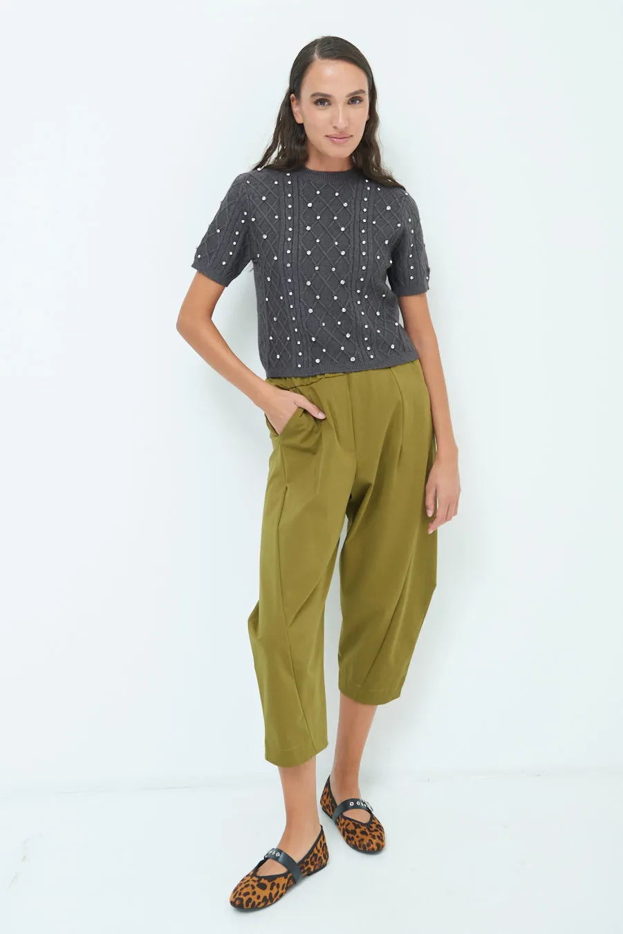 Cropped balloon pants wholesale