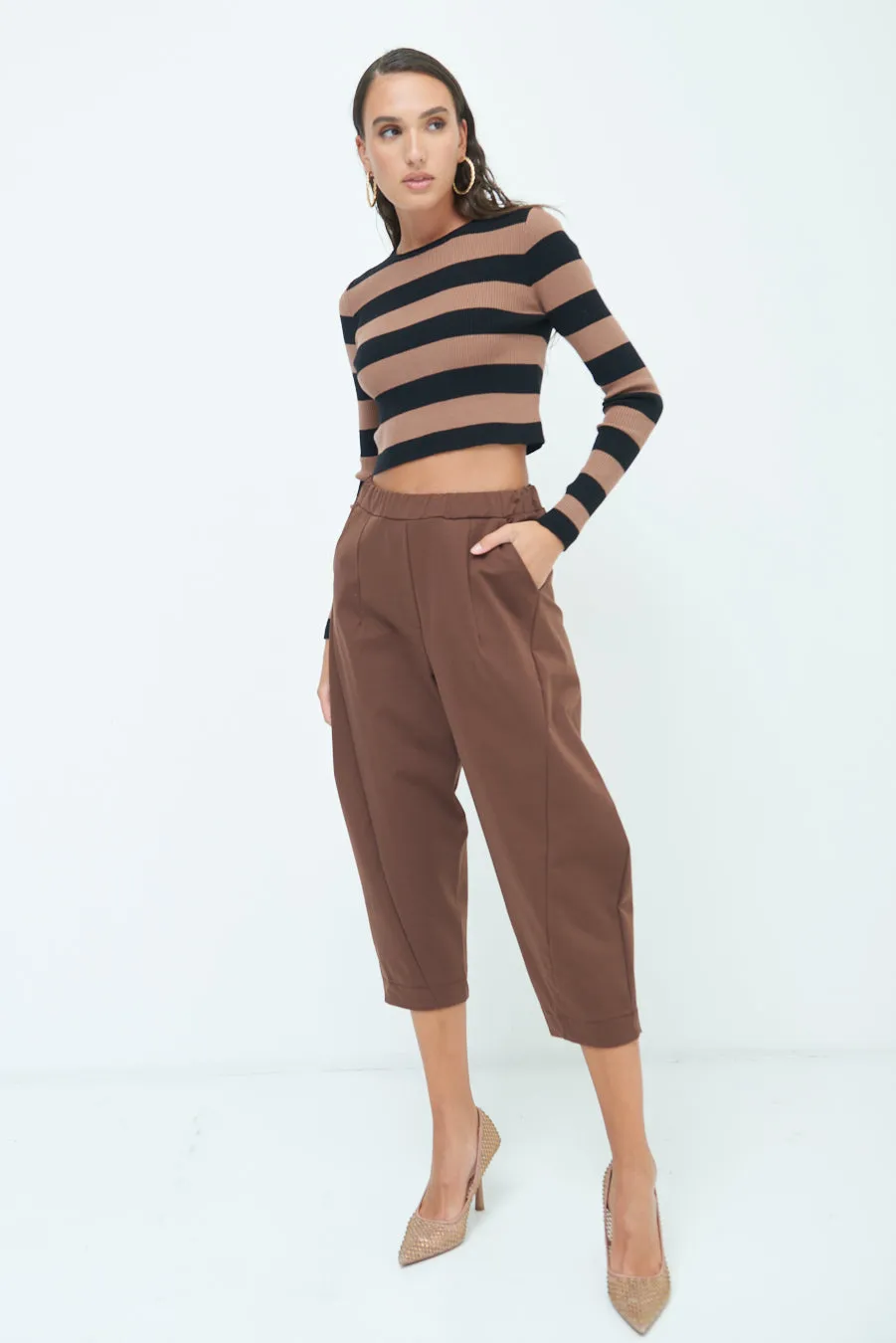 Cropped balloon pants wholesale